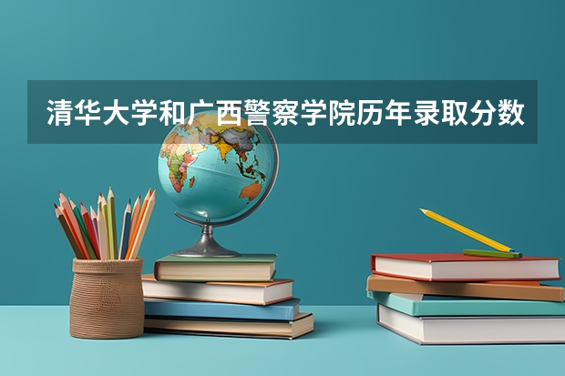 清华大学和广西警察学院历年录取分数线对比