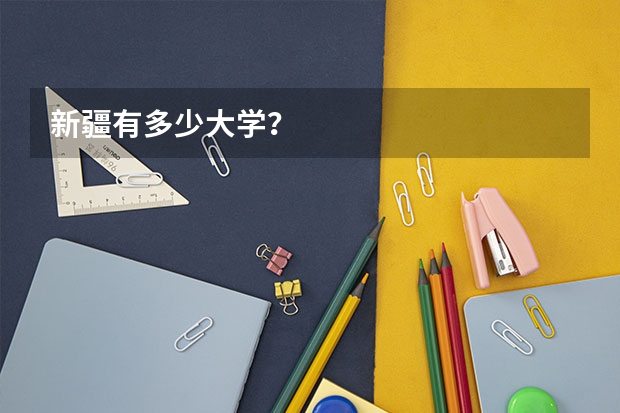 新疆有多少大学?
