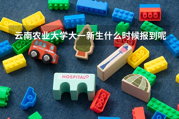 云南农业大学大一新生什么时候报到呢？