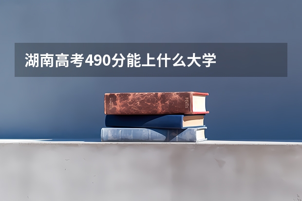 湖南高考490分能上什么大学