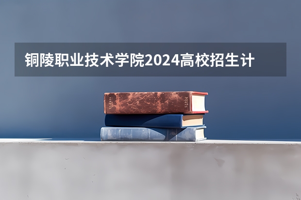 铜陵职业技术学院2024高校招生计划公布时间