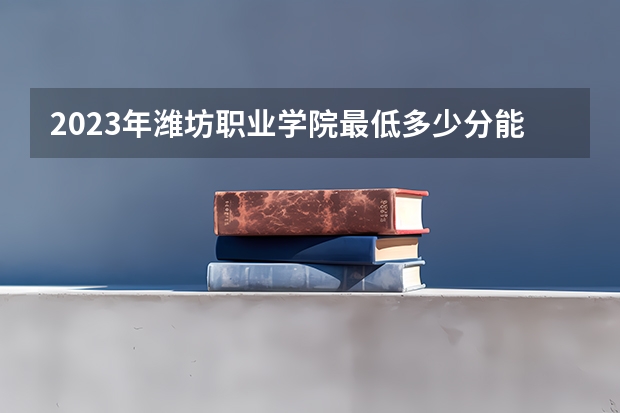 2023年潍坊职业学院最低多少分能录取 山东历年录取分数线