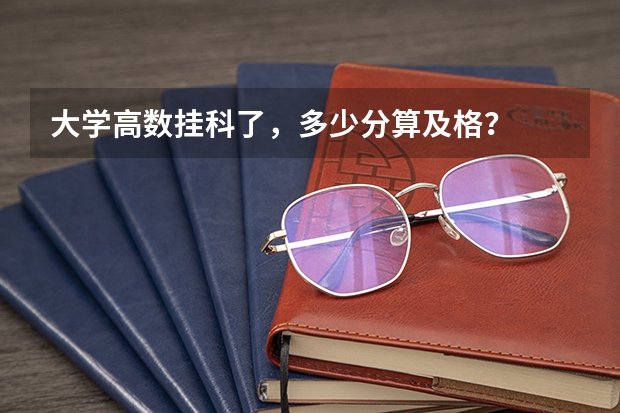 大学高数挂科了，多少分算及格？