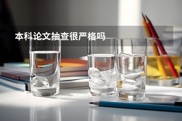 本科论文抽查很严格吗