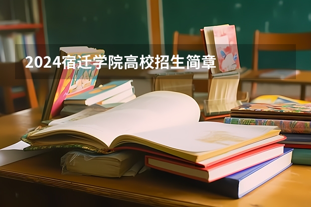 2024宿迁学院高校招生简章