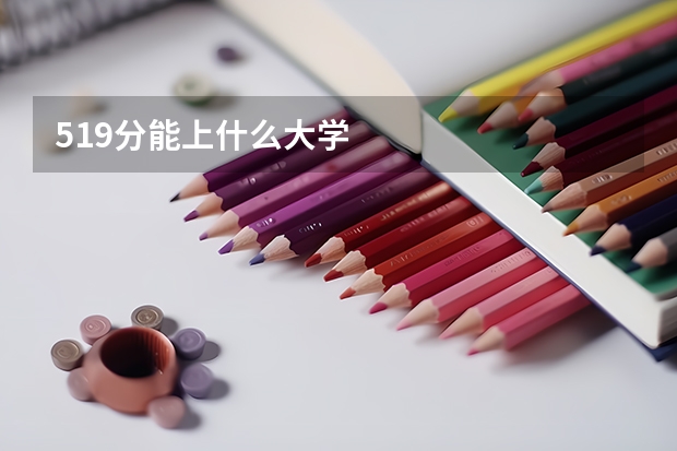 519分能上什么大学