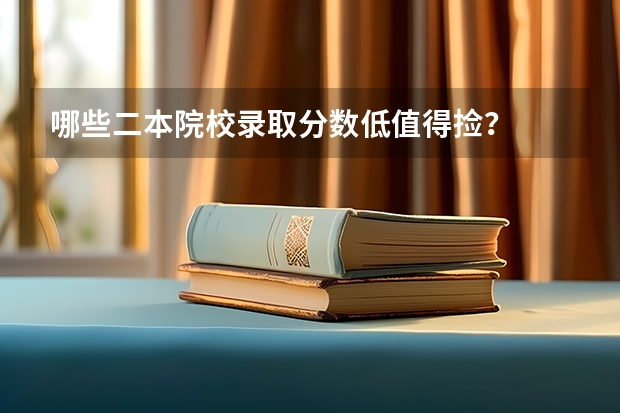 哪些二本院校录取分数低值得捡?