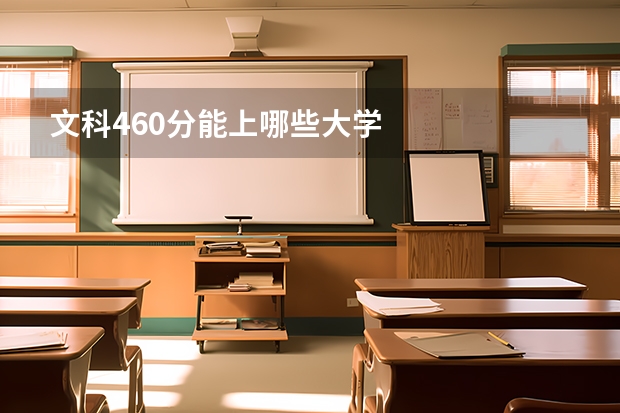文科460分能上哪些大学