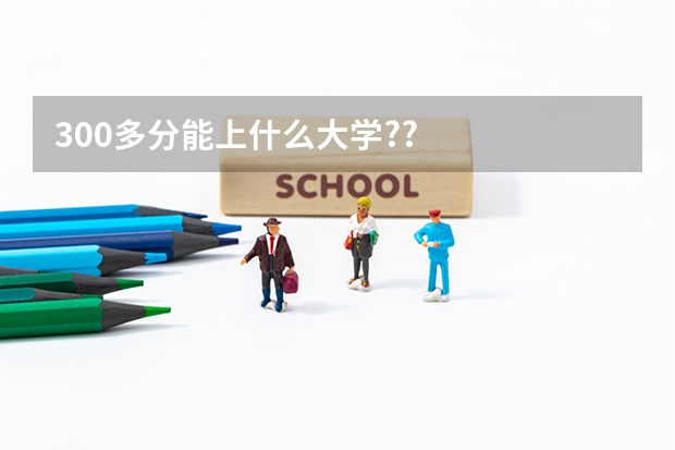 300多分能上什么大学??