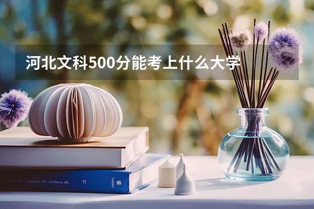 河北文科500分能考上什么大学