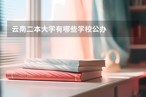 云南二本大学有哪些学校公办