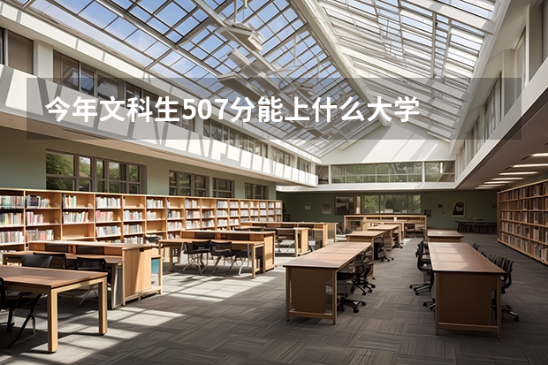 今年文科生507分能上什么大学