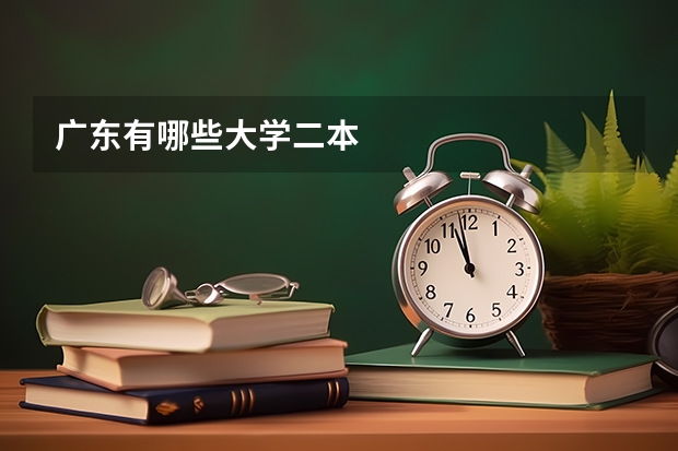 广东有哪些大学二本