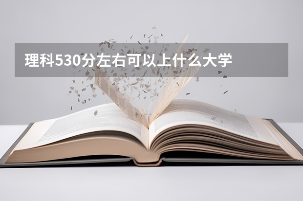 理科530分左右可以上什么大学