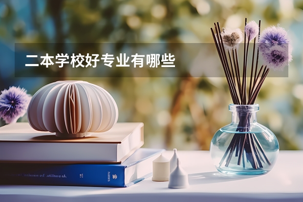 二本学校好专业有哪些