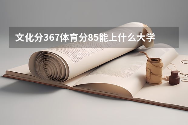 文化分367体育分85能上什么大学