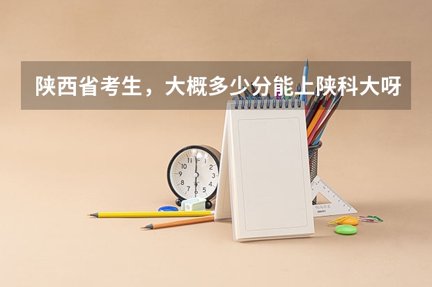 陕西省考生,大概多少分能上陕科大呀?