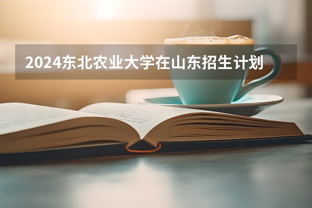 2024东北农业大学在山东招生计划多少人