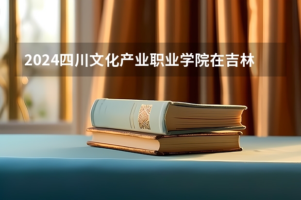 2024四川文化产业职业学院在吉林招生计划多少人