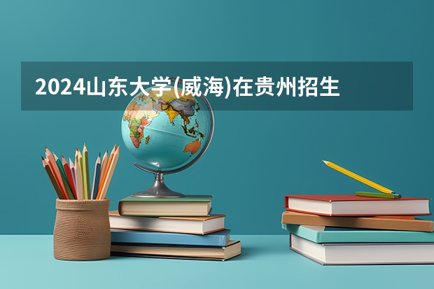 2024山东大学(威海)在贵州招生计划多少人