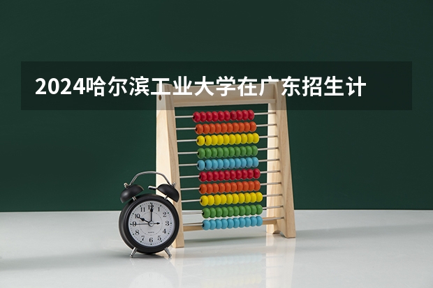 2024哈尔滨工业大学在广东招生计划多少人
