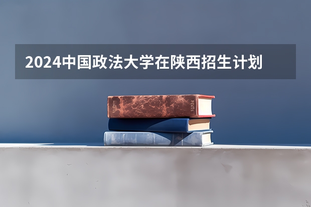 2024中国政法大学在陕西招生计划多少人