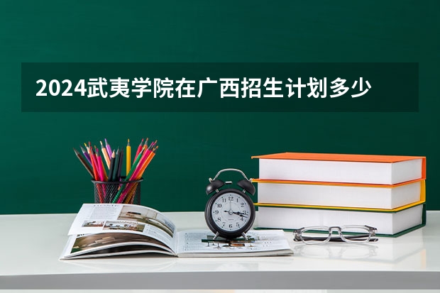 2024武夷学院在广西招生计划多少人