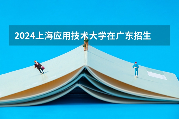 2024上海应用技术大学在广东招生计划多少人