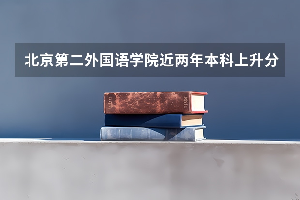 北京第二外国语学院近两年本科上升分数是多少