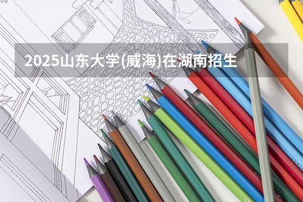 2025山东大学(威海)在湖南招生计划人数汇总