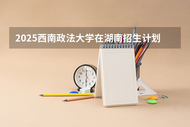 2025西南政法大学在湖南招生计划人数汇总