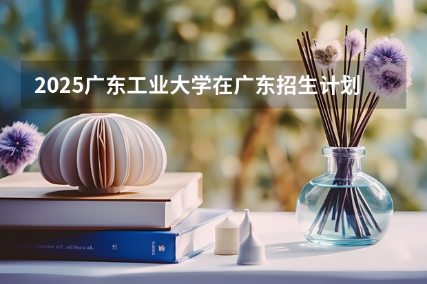 2025广东工业大学在广东招生计划人数汇总