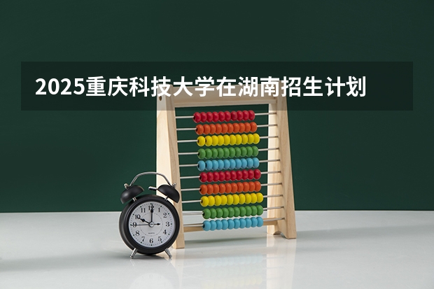 2025重庆科技大学在湖南招生计划人数汇总