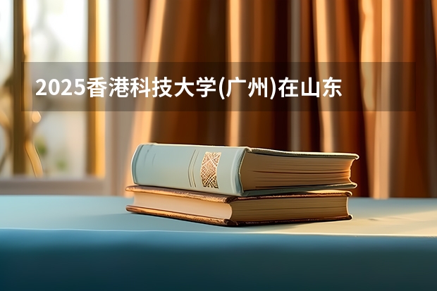 2025香港科技大学(广州)在山东招生计划人数汇总