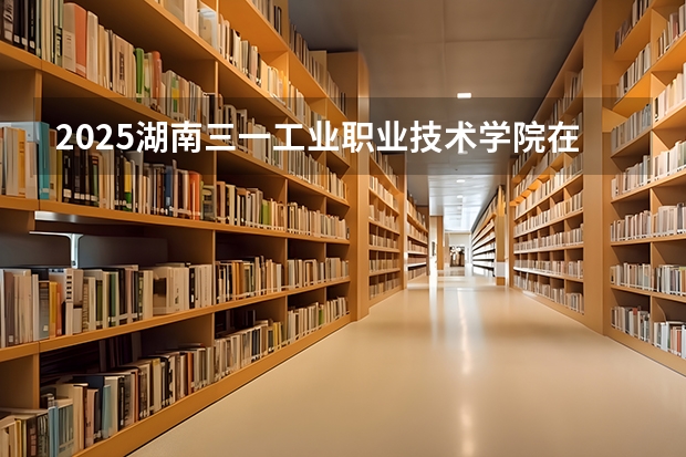 2025湖南三一工业职业技术学院在湖南招生计划人数汇总