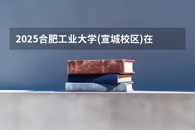 2025合肥工业大学(宣城校区)在福建招生计划人数汇总