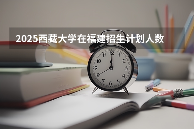 2025西藏大学在福建招生计划人数汇总