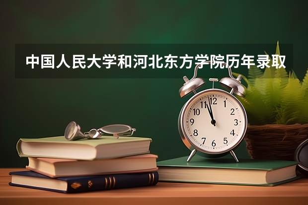 中国人民大学和河北东方学院历年录取分数线对比