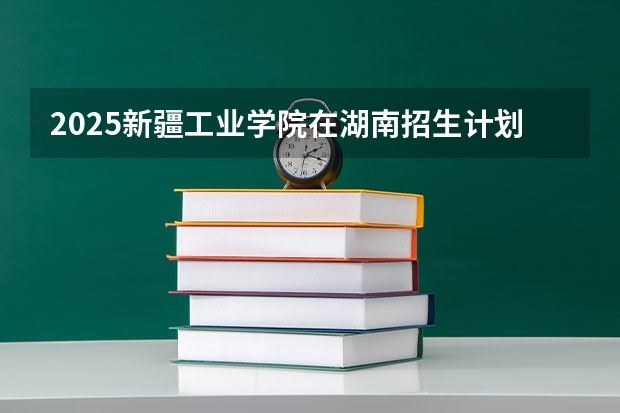 2025新疆工业学院在湖南招生计划人数汇总