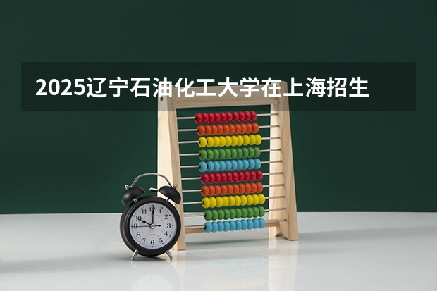 2025辽宁石油化工大学在上海招生计划人数汇总