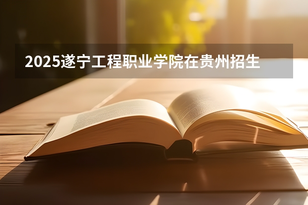 2025遂宁工程职业学院在贵州招生计划人数汇总