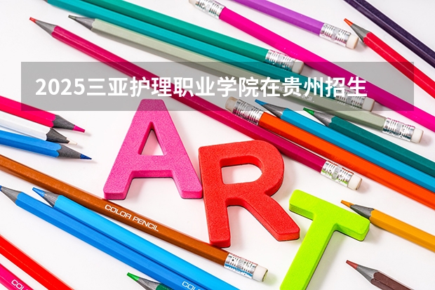 2025三亚护理职业学院在贵州招生计划人数汇总