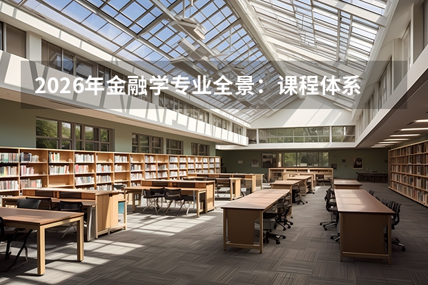2026年金融学专业全景：课程体系、就业赛道与报考要求