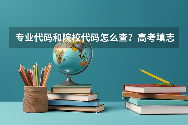 专业代码和院校代码怎么查？高考填志愿时不要用往年代码代替